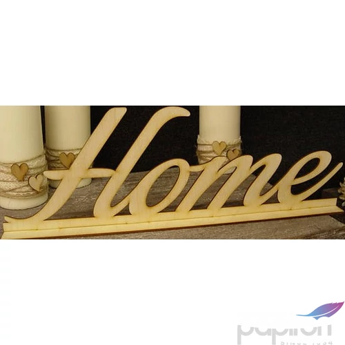 Fatábla felirat HOME talppal 15x48cm