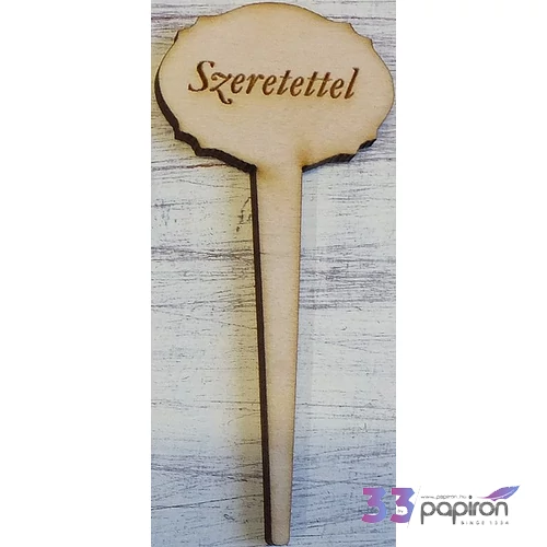 Fatábla felirat Szeretettel beszúrós 5db/cs