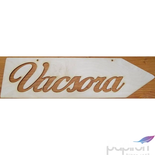 Fatábla felirat Vacsora nyíl - jobbra mutató 50cm
