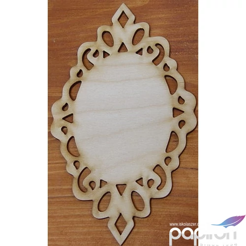 Fatábla keret csipkés áttört mintás 18, 5x11cm