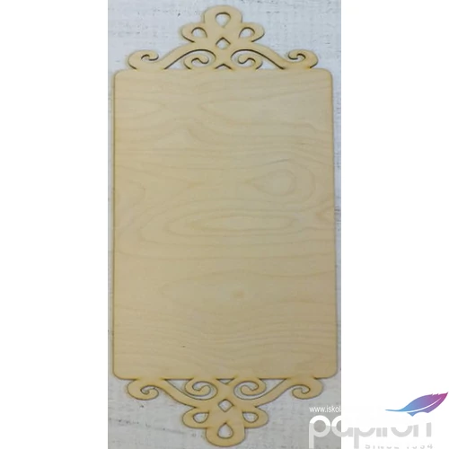 Fatábla romantikus 50x25cm díszes szélű feliratozható