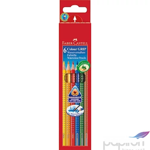 Faber-Castell színes ceruza 6db Grip Akvarell 112 406