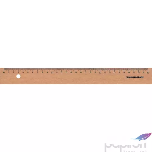 Faber-Castell vonalzó 50cm-es műszaki fa natúrfelületű, 1oldalas mérce ruler S9065