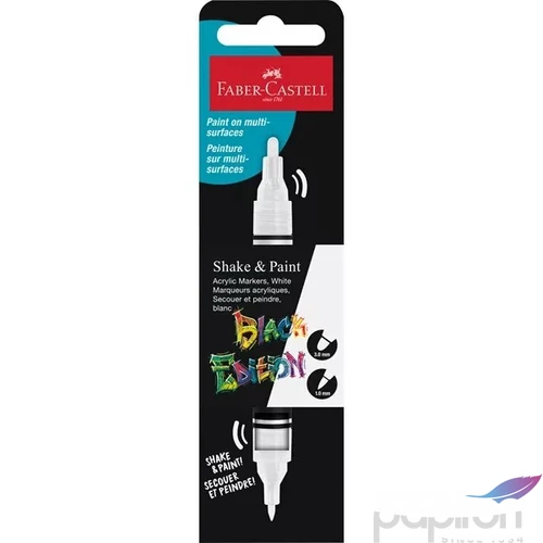 Faber-Castell akril filctoll kétvégű BLACK EDITION Shake