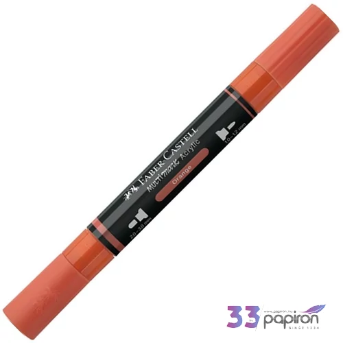 Faber-Castell akril filctoll Kétvégű MULTIMARK 115 narancs 185915