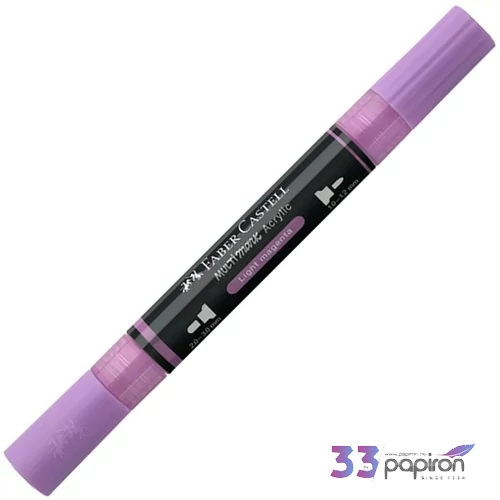 Faber-Castell akril filctoll Kétvégű MULTIMARK 119 világos magenta 185919