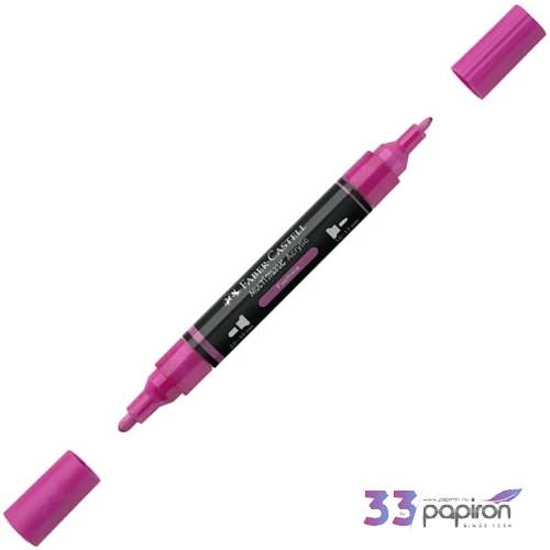 Faber-Castell akril filctoll Kétvégű MULTIMARK 125 fukszia 185925