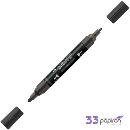 Faber-Castell akril filctoll Kétvégű MULTIMARK 199 fekete 185999