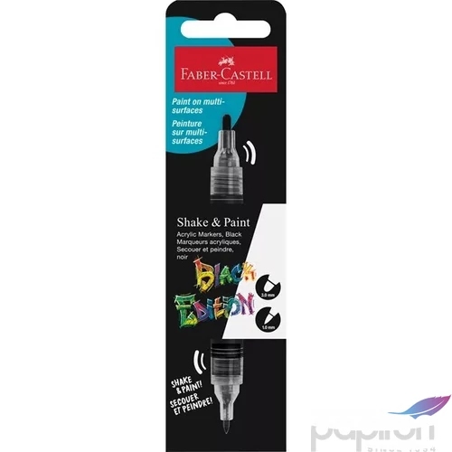 Faber-Castell akril filctoll kétvégűBLACK EDITION Shake