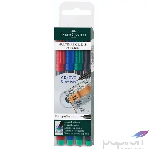 Faber-Castell alkoholos filc 1523 S fóliaíró filc, alkoholos 4db . 152304