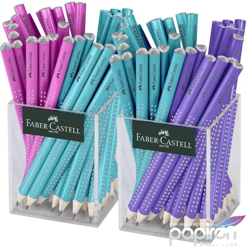 Faber-Castell ceruza Sparkle B Jumbo - türkiz gyöngyházfényű 111605