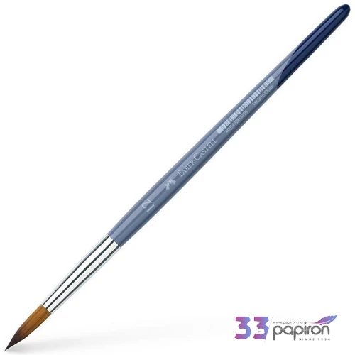 Faber-Castell Ecset 12-es szintetikus szőrű, kerek fa nyéllel 281812