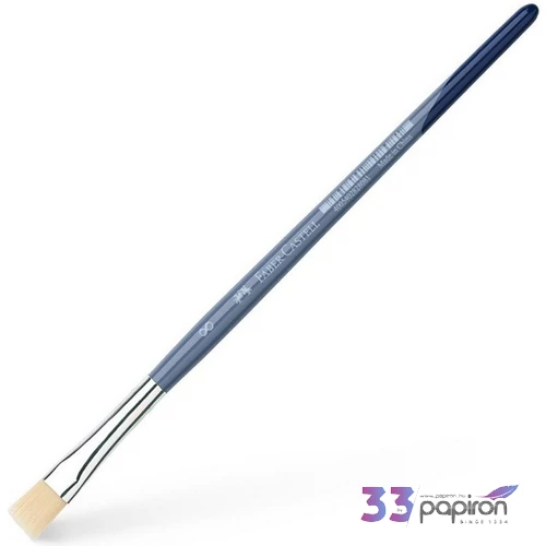 Faber-Castell Ecset 8-as szintetikus szőrű, lapos fa nyéllel 282808