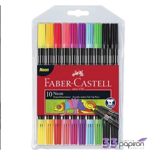 Faber-Castell filc kétvégű 10d FC-Filctoll készlet 10db kétvégű NEON 151109