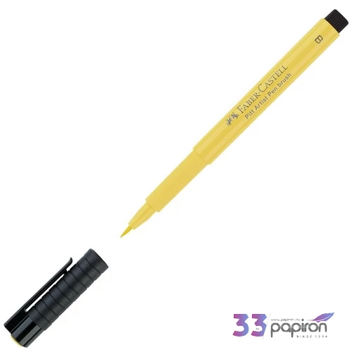 Faber-Castell Filctoll B-s ecsetheggyel PITT Brush 108 sötét kadmiumsárga 167408
