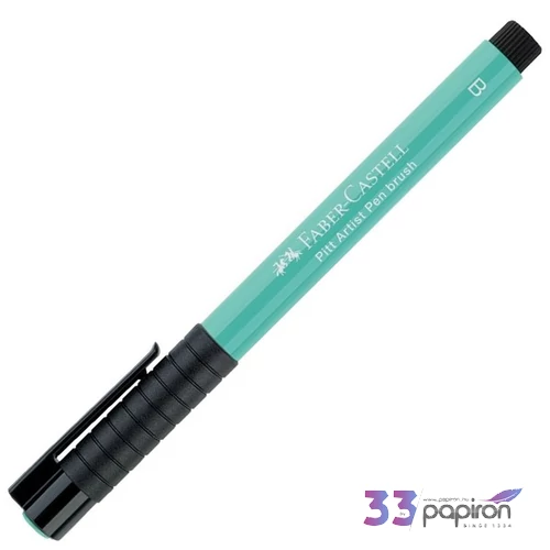 Faber-Castell Filctoll B-s ecsetheggyel PITT Brush 161 ftalo-zöld 167561