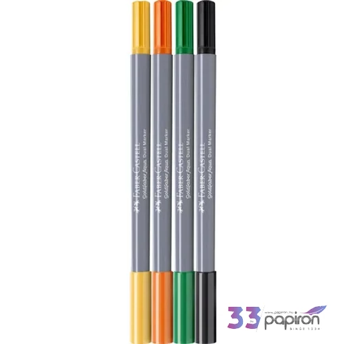 Faber-Castell filctollkészlet Kétvégű akvarell 4db-os GOLDFABER AQUA 
