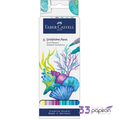 Faber-Castell filctollkészlet Kétvégű akvarell 4db-os GOLDFABER AQUA 