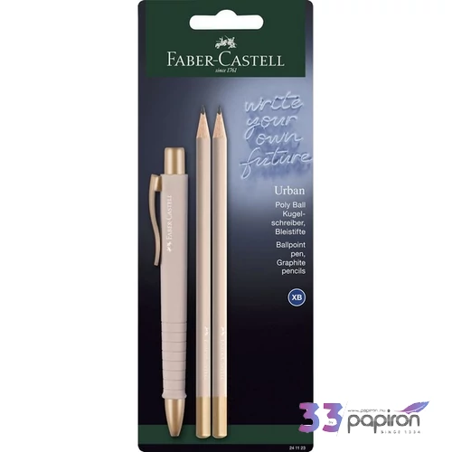 Faber-Castell golyóstoll 1db-os POLY BALL Urban XB-s heggyel 2db grafitceruza Urban B rózsa BL. 2024