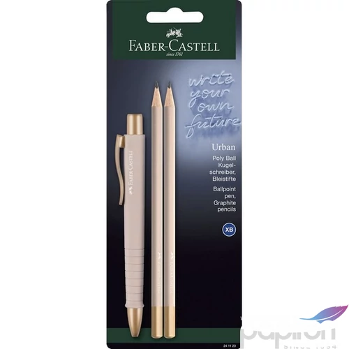 Faber-Castell golyóstoll 1db-os POLY BALL Urban XB-s heggyel 2db grafitceruza Urban B rózsa BL. 2024