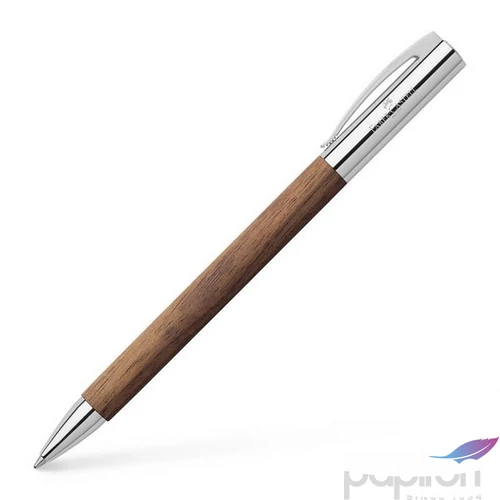 Faber-Castell golyóstoll Ambition diófa test csavar mechanikával B (fekete tollbetétt