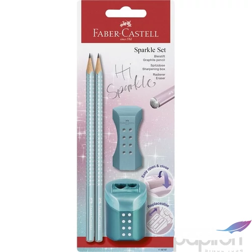 Faber-Castell grafitceruza 2db-os, Sparkle metál óceánkék
