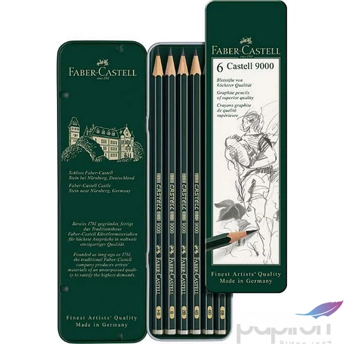 Faber-Castell grafitceruza 9000 6db szett. 119063