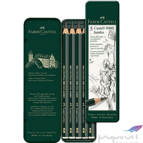 Faber-Castell grafitceruza 9000 Jumbo 5db szett. 119305