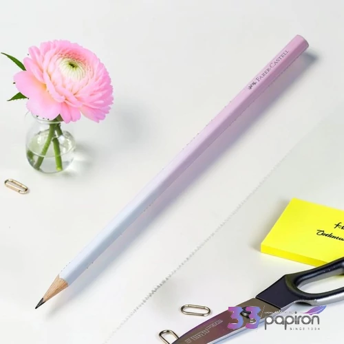 Faber-Castell Grafitceruza háromszögletű színátmenetes B égkék-rózsa testszín 118402