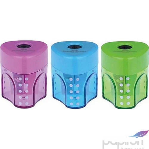 Faber-Castell hegyező Grip 1lyukú tartályos, mini, több szín. prémium minőségű termék 183403