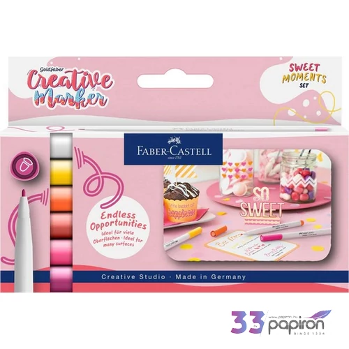 Faber-Castell Kreatív filctoll 6db-os CREATIVE STUDIO 1,5mm-es kerek heggyel 
