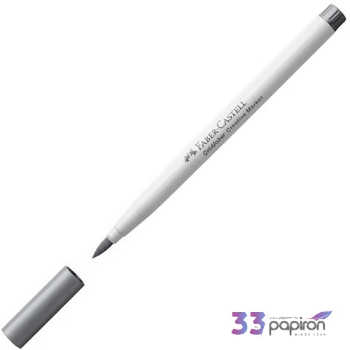 Faber-Castell Kreatív filctoll ecsethegy / ezüst (551)
