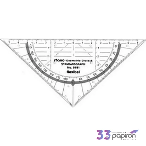 Faber-Castell mérnöki vonalzó háromszögű flexibilis 16 cm geometriai r prémium minőségű termék S9191