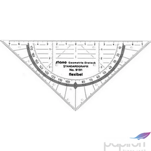 Faber-Castell mérnöki vonalzó háromszögű flexibilis 16 cm geometriai r prémium minőségű termék S9191