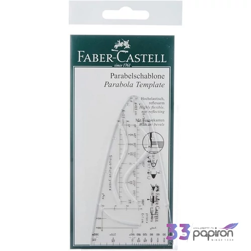 Faber-Castell mérnöki vonalzó Parabola sablon 14cm-es 172182