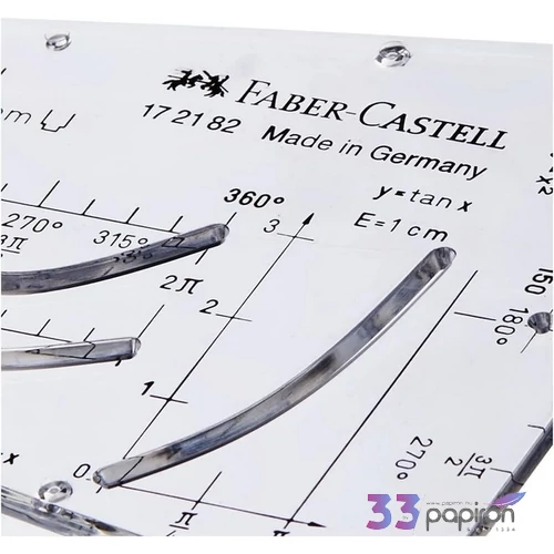 Faber-Castell mérnöki vonalzó Parabola sablon 14cm-es 172182