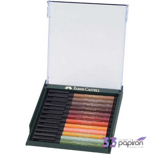 Faber-Castell művész filc 12-e AG-Művész filc Pitt Brush - földszínű 267422