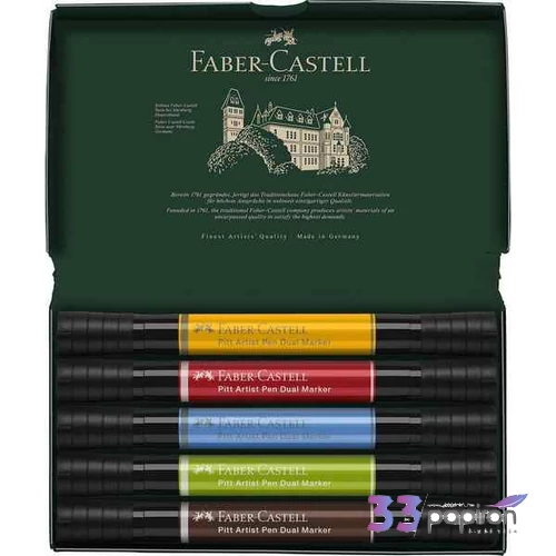 Faber-Castell művész filctoll Ag-Kétvégű Készlet   5Db-Os Pitt 162005