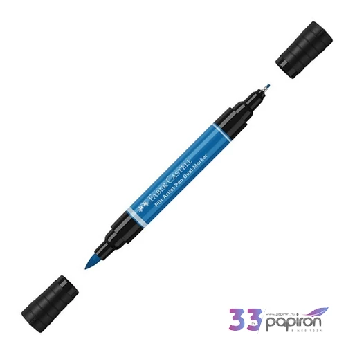 Faber-Castell művész filctoll Ag-Kétvégű Pitt 110 Phthalo Kék 162110