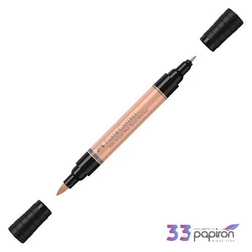 Faber-Castell művész filctoll Ag-Kétvégű Pitt 132 Bézsvörös 162132