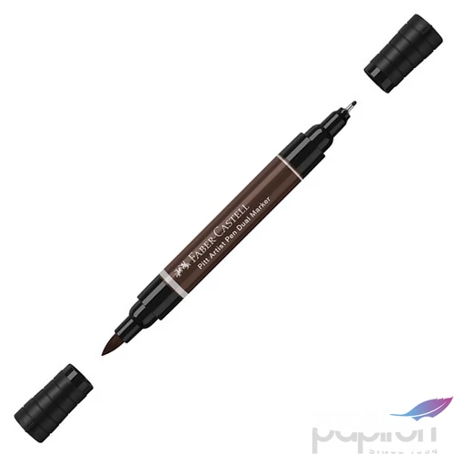 Faber-Castell művész filctoll Ag-Kétvégű Pitt 175 Sötét Szépia