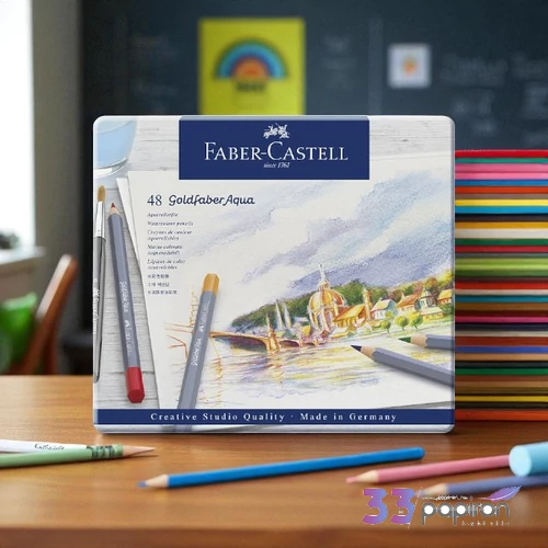 Faber-Castell művészceruza 48db AG-ceruza Goldfaber Akvarell fém dobozban 114648