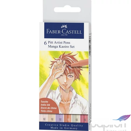 Faber-Castell művészfilc szett 6db Manga Kaoiro 167168