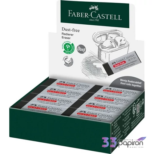 Faber-Castell Radír 20-as forgácsmentes nagy fekete színben 187121
