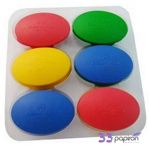 Faber-Castell radír PVC mentes kerek színes prémium minőségű termék 589022