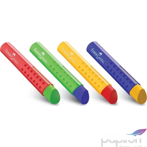 Faber-Castell radír Grip háromszögletű színes tokos PVC ment prémium minőségű termék 182334