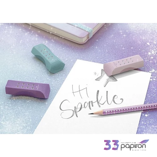 Faber-Castell radír Rollon Sparkle Pvc Mentes Vegyes Szín 2023 (rózsaszín,lila,óceánkék)