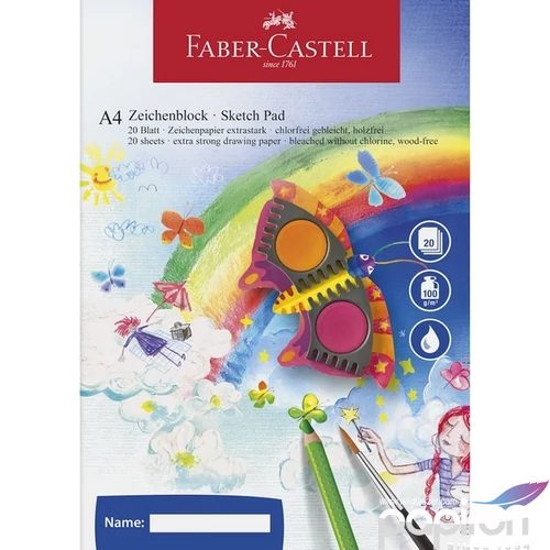 Faber-Castell rajzfüzet A4 100gr 20ív prémium minőségű termék 212046