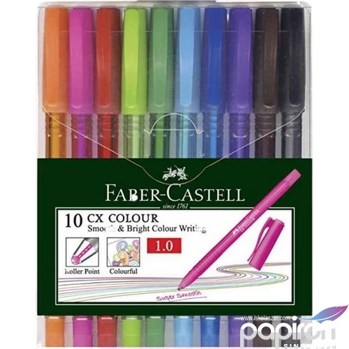 Faber-Castell rollertoll cx 1mm heggyel, 10db/csom ballpoint pen rollertoll 247201