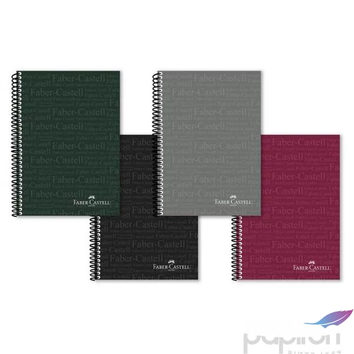 Faber-Castell spirálfüzet A4 vonalas 80lapos, 70g. perforált műanyag